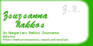 zsuzsanna makkos business card
